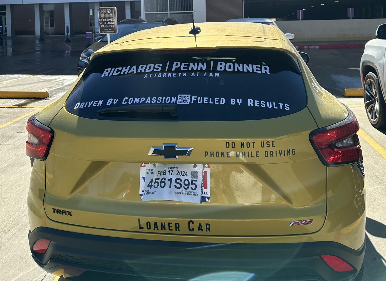 Richards Penn Bonner Loaner Car Program