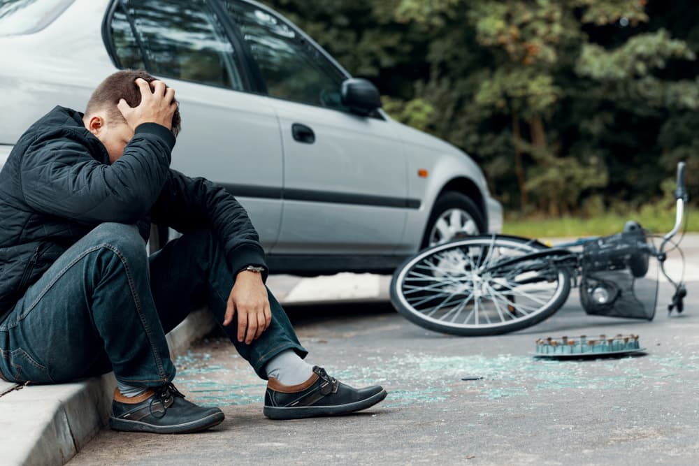 Man suffering concussion after sever car accident